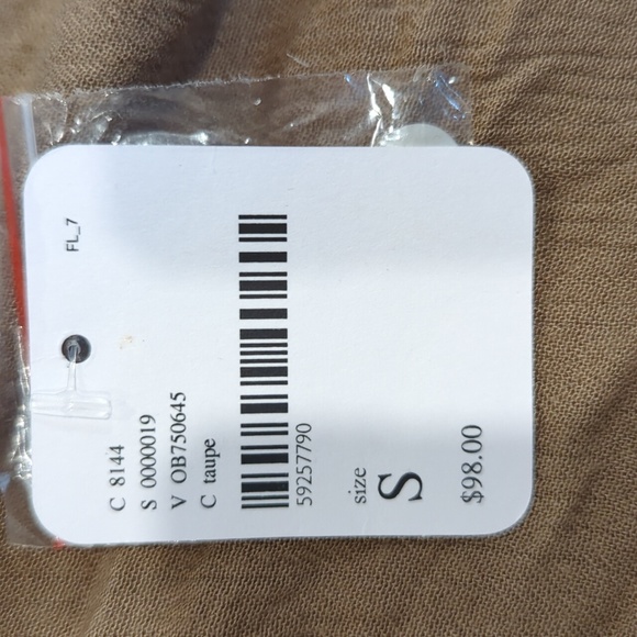 NWT Free People Bohemian Taupe / Green long Dress - Picture 8 of 9